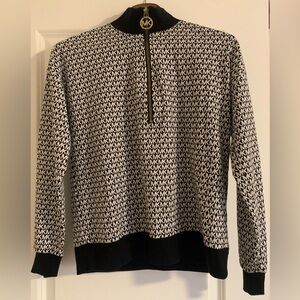 Michael Kors Monogram Black and White Pullover
